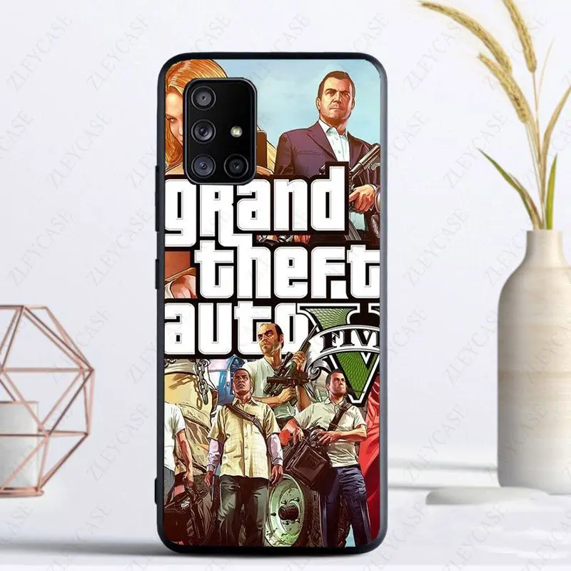 Grand Theft Auto V gta 5 rockstar чехол для samsung Galaxy A12 A22 A32 A53 A72 A52S A21S A50 A51 A20E A11 A40 A71 A20S A70 чехлы |