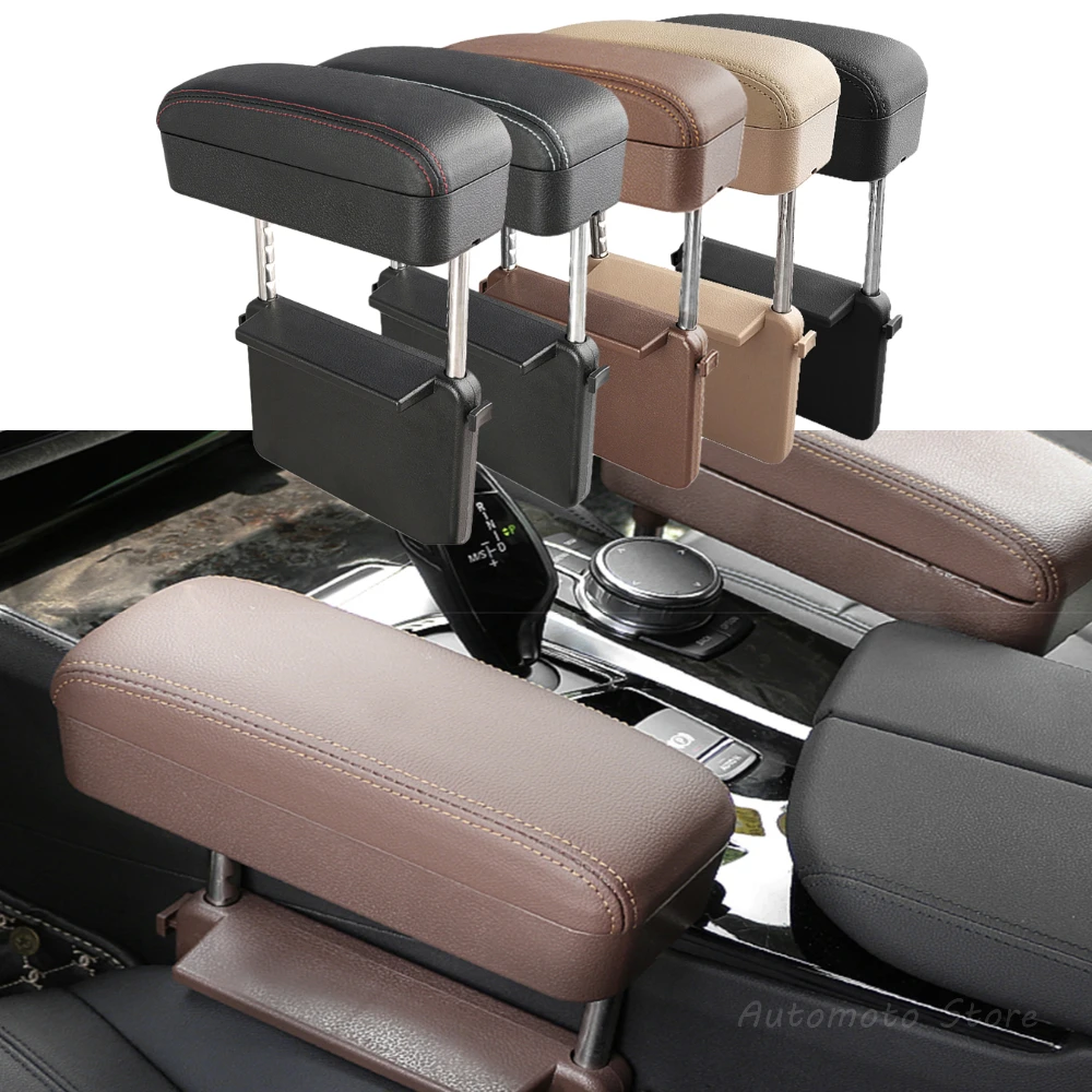 Universal Car Armrest Box Elbow Support Adjustable Car Center Console Arm Rest Car Styling Auto Seat Gap Organizer Arm Rest Box