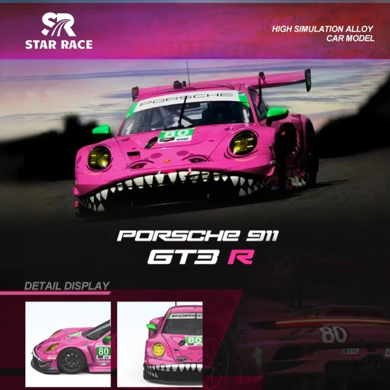 Модель STAR RACE SR 1:64 911 992 GT3 R из сплава тираннозавра