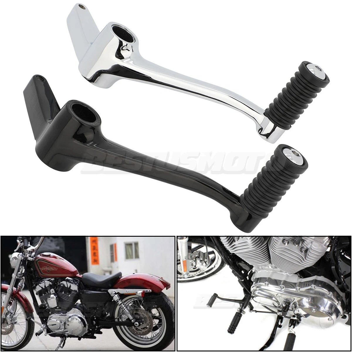 

Motorcycle Forward Controls Heel Toe Shift Lever with Shifter Peg For Harley Sportster 883 1200 XL883 XL1200 Forty Eight X72 X48