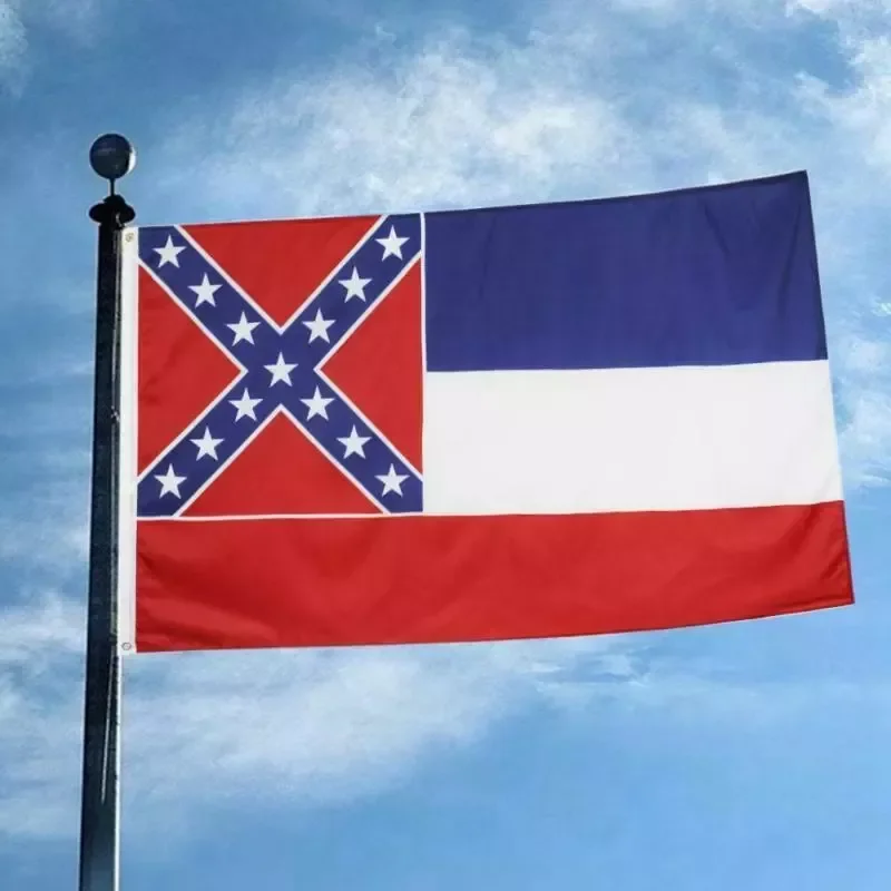 

10PCS 90*150cm Mississippi National Flag Dropshipping