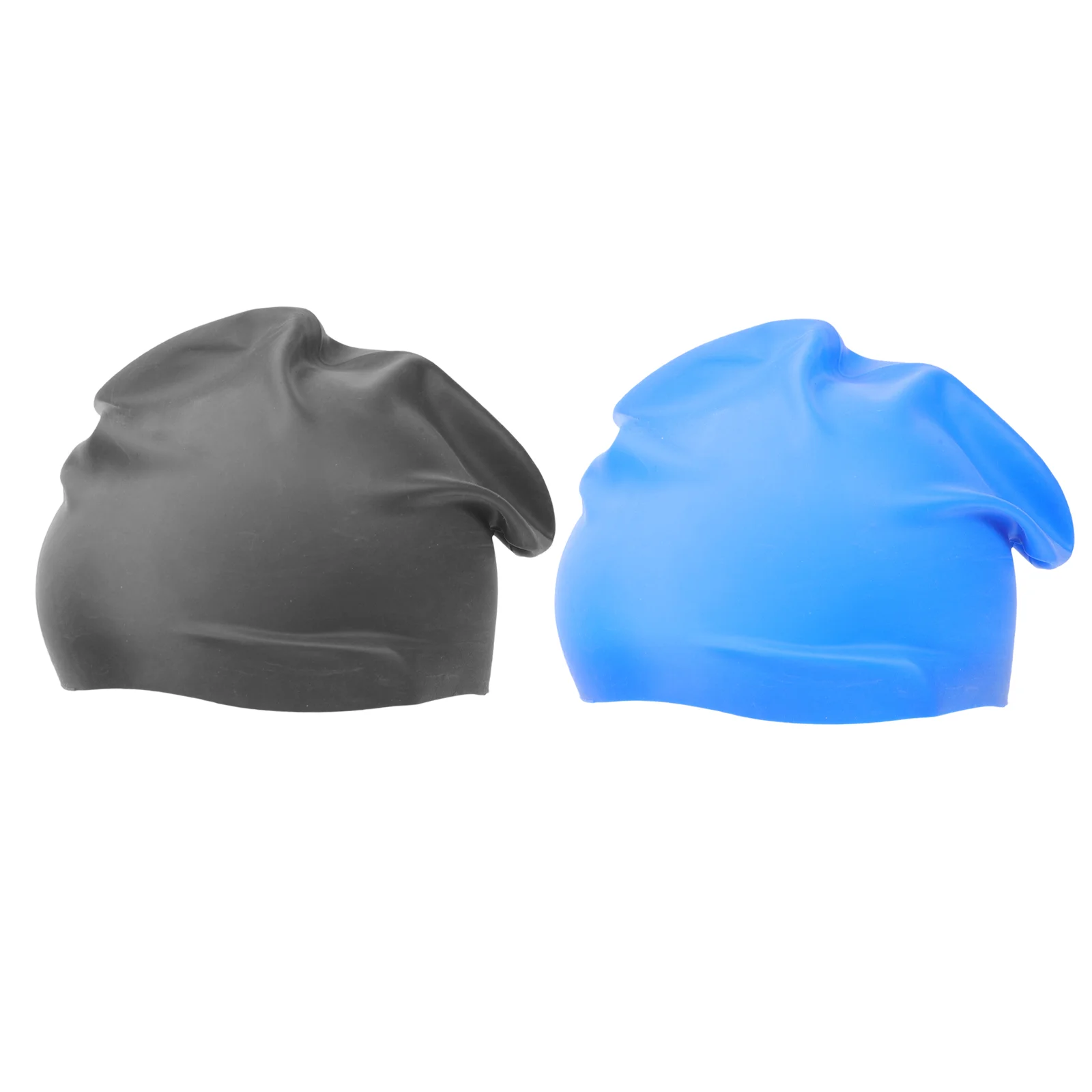 

2 шт., силиконовые Шапки для плавания с длинными волосами