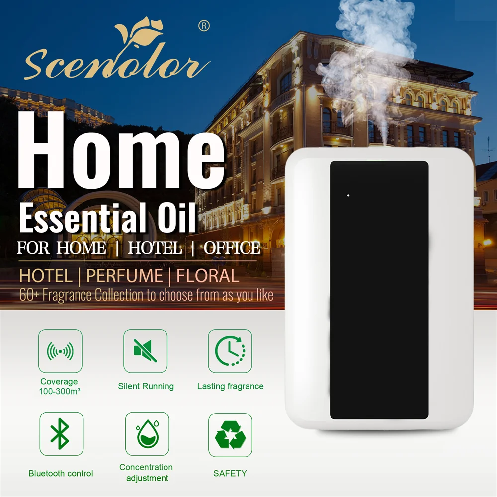 Scenolor - Bluetooth ароматический диффузор духи для отеля домашний аромат емкость 150 мл