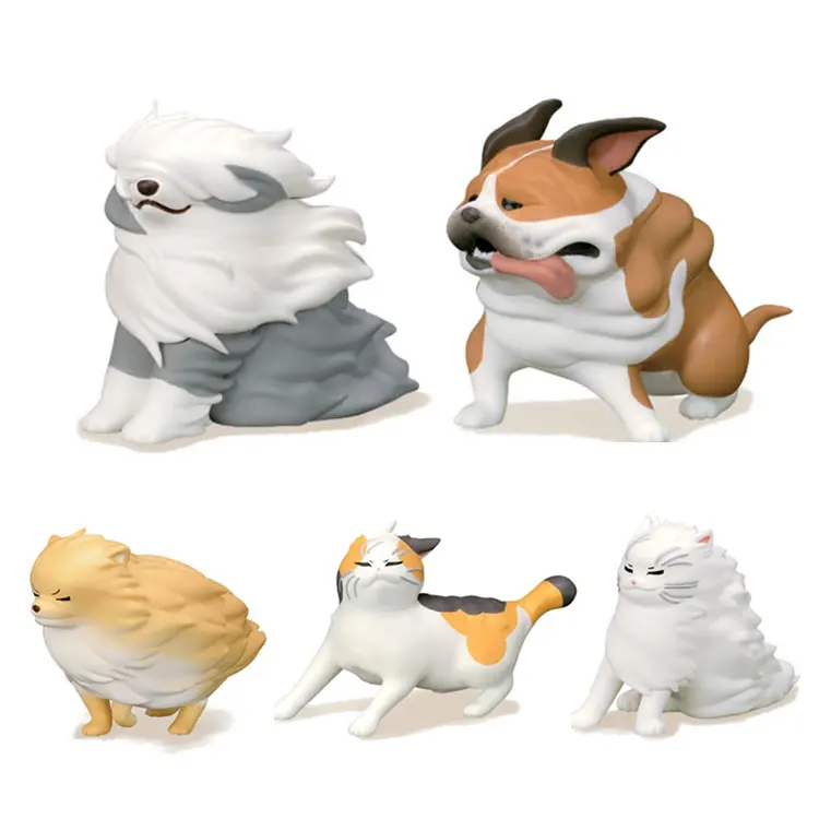 Капсульная игрушка QUALIA Gachapon ветер животные поднимающаяся фигурка украшение для