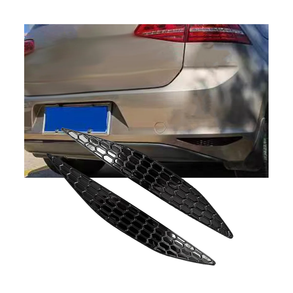 1 пара наклейки для заднего бампера Golf 7 GTI MK7 2014-2018