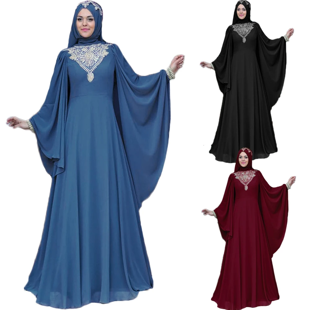 

Eid Ramadan Abaya Dubai Farasha Kaftan Moroccan Maxi Party Gown Muslim Women Dress Turkey Islam Jalabiya Caftan Evening Clothing