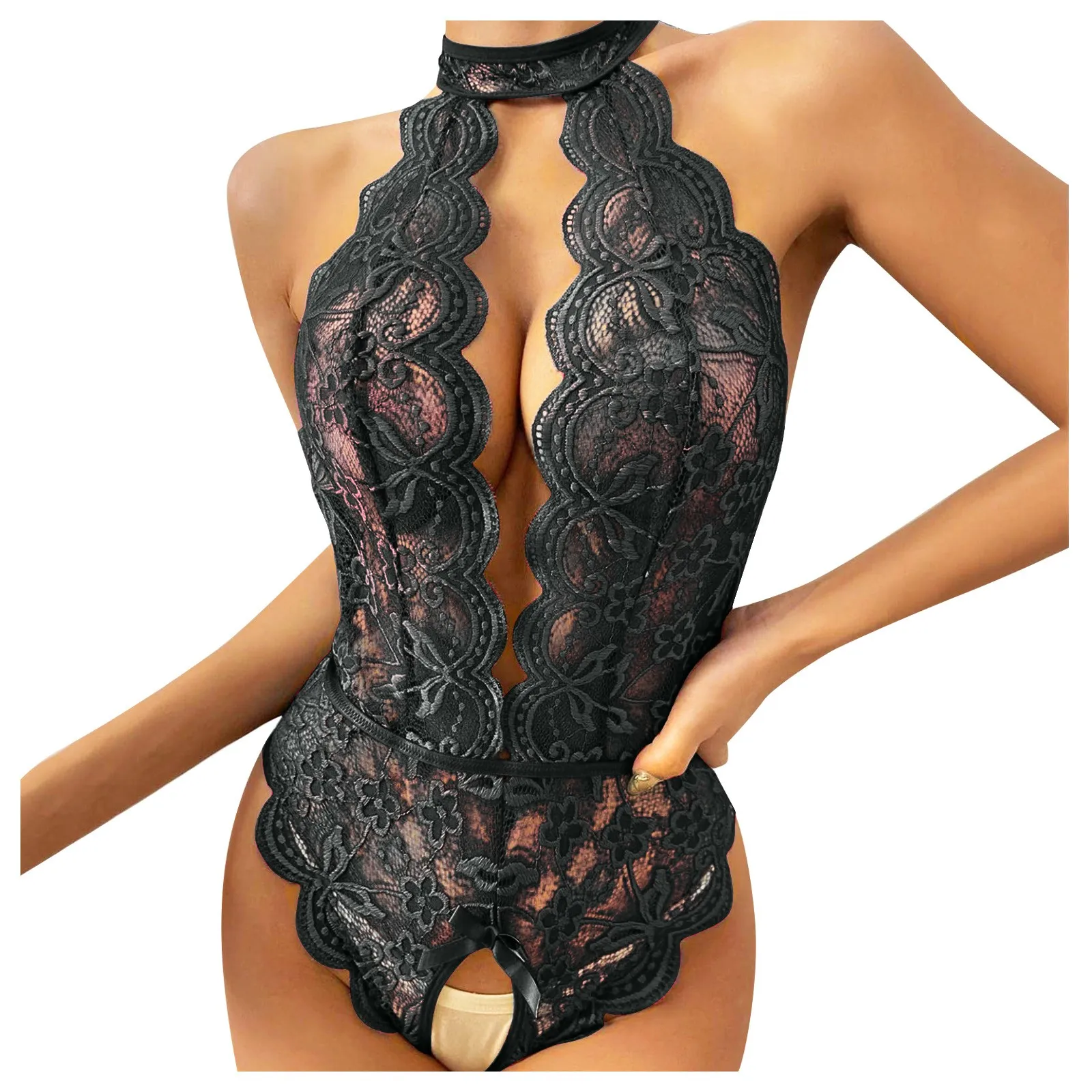 Горячее сексуальное нижнее белье для женщин кружевной прозрачный открытый