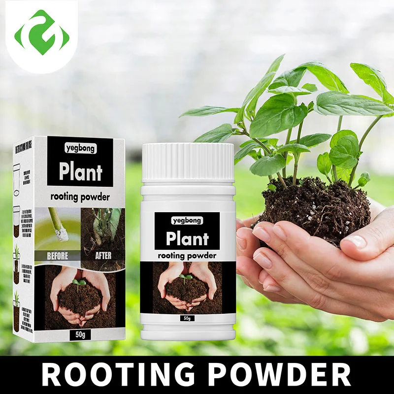 

50g Powder Rooting Hormone for Cuttings Enhancer Promote Root Growth for Seedlings Starts Potting Soil Fertilizer Dropshipping
