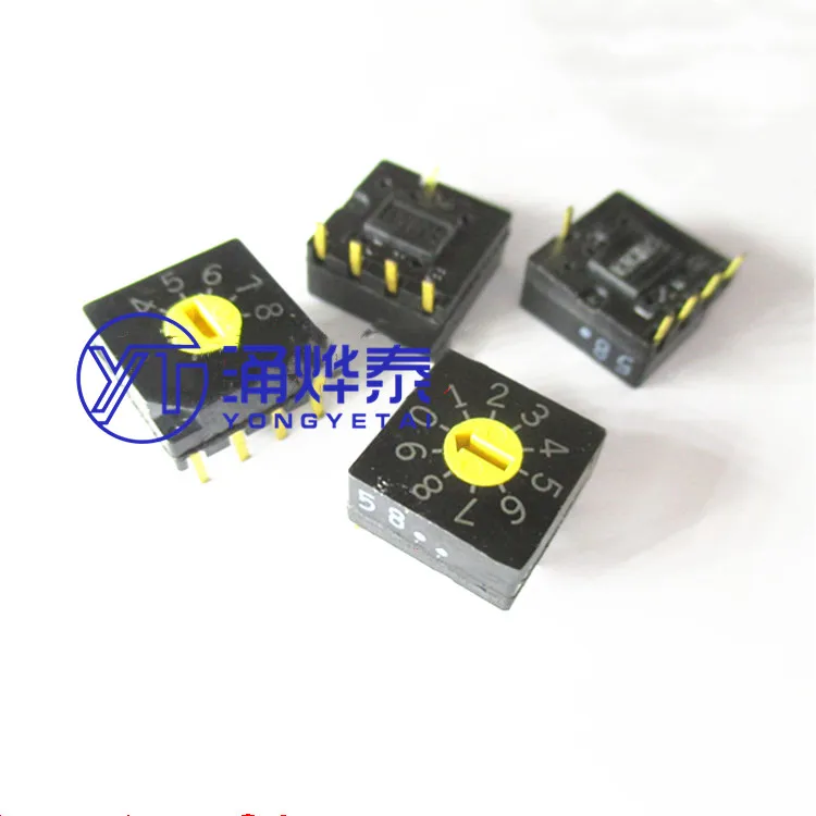 

YYT 5PCS DRS3010 coding switch 0-9 rotating 10 gear dial switch 4:1 pin
