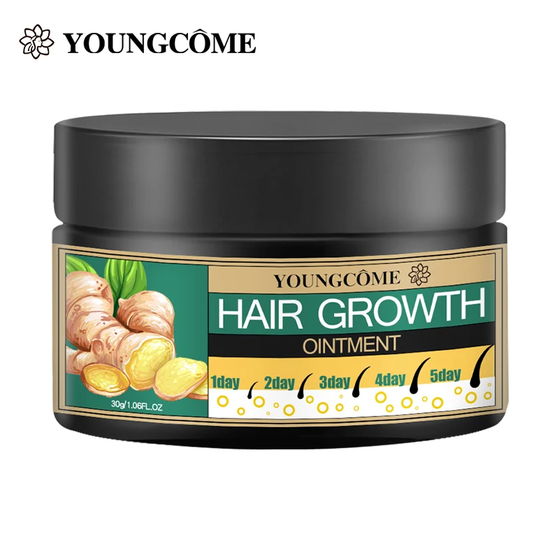 

YOUNGCOME 30/60g Ginger Hair Loss Treatment Hair Growth Cream Moisturizing Scalp Massage Hair Care Essence Conditioner