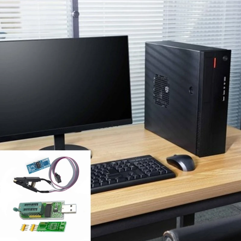 Модуль USB-программатора CH341A с тестовым зажимом SOP8 для EEPROM 93CXX/25CXX/24CXX Dropship