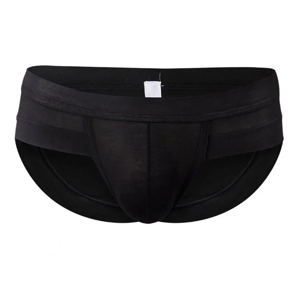 

Men Modal Briefs Breathable Quick-drying Men's Modal Underpants with Low-rise U-convex Design Sexy Solid Color for Comfortable