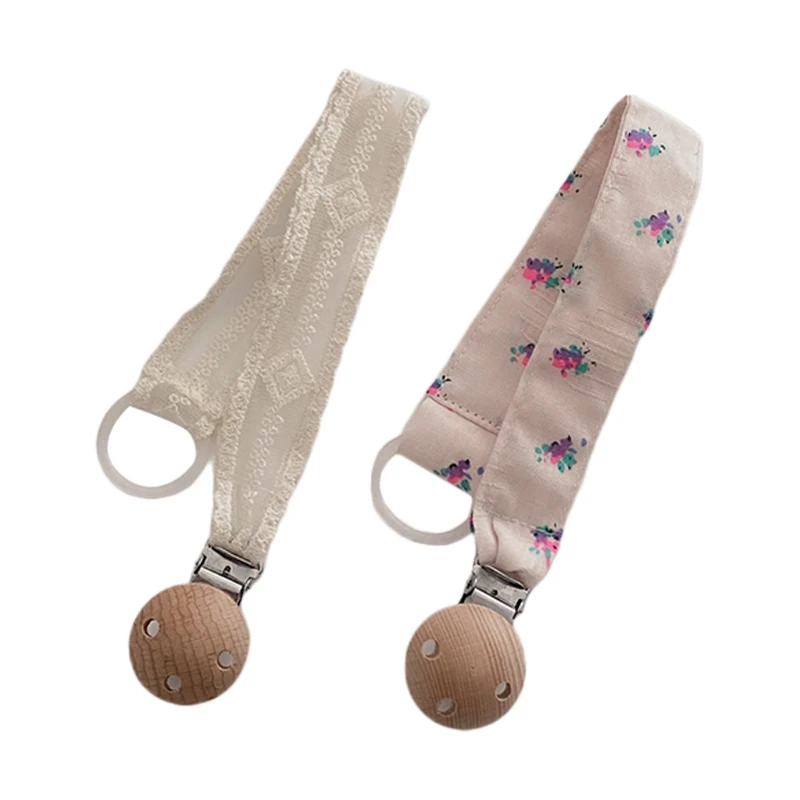 

Newborn Lace Floral Pacifier Chain Nipple Holder Leash Strap Soother Nursing Teether Dummy Clip