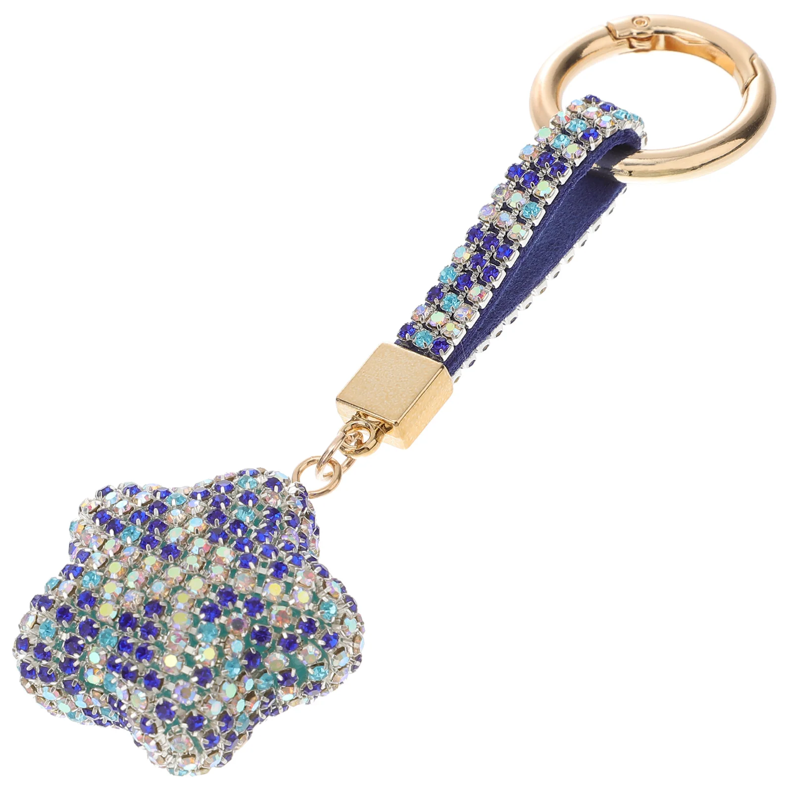 

Star Key Keychain Pendant Rhinestone Ring Hangingkeychains Chain Charm Keyrings Backpack Charms Handbag Bulk Cute Rings Bling