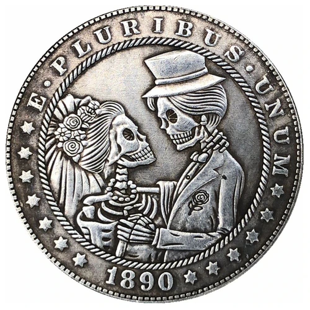 

Hobo Nickel 1890-CC, монета за доллар Моргана, копия модели 199
