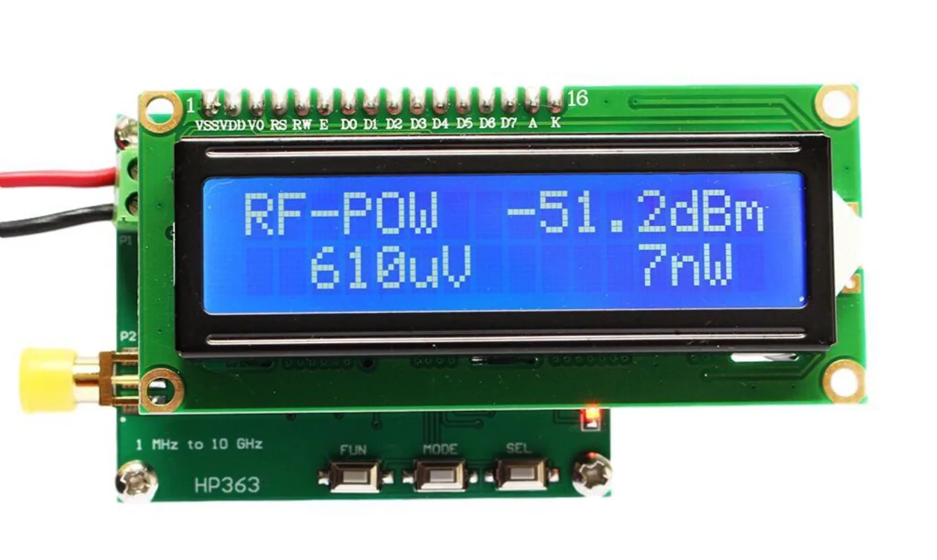 Счетчик мощности Rf измеритель 1 МГц ~ 10 ГГц 50 0 дБм можно установить значение