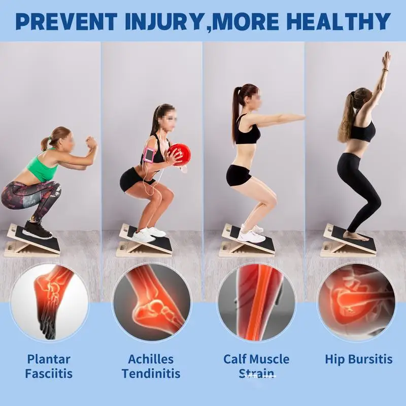 Портативная растягивающаяся доска для мышц ног деревянное растягивающее