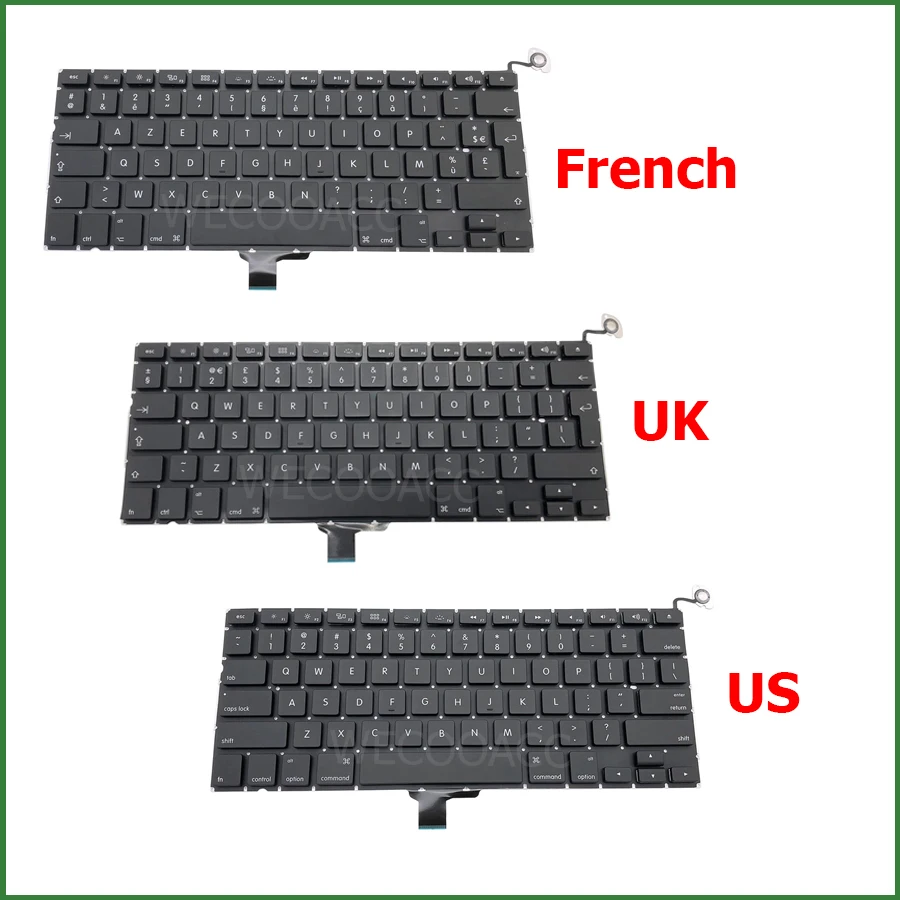 Новая сменная клавиатура для Macbook Pro 13 &quotA1278 UK US DE PT CH SE HU NO DK KR Макет 2009 2010 2011 2012 года