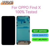 tested 6 42aaa original amoled for oppo find x lcd display screen frame touch panel digitizer for oppo findx cph1871 pafm00