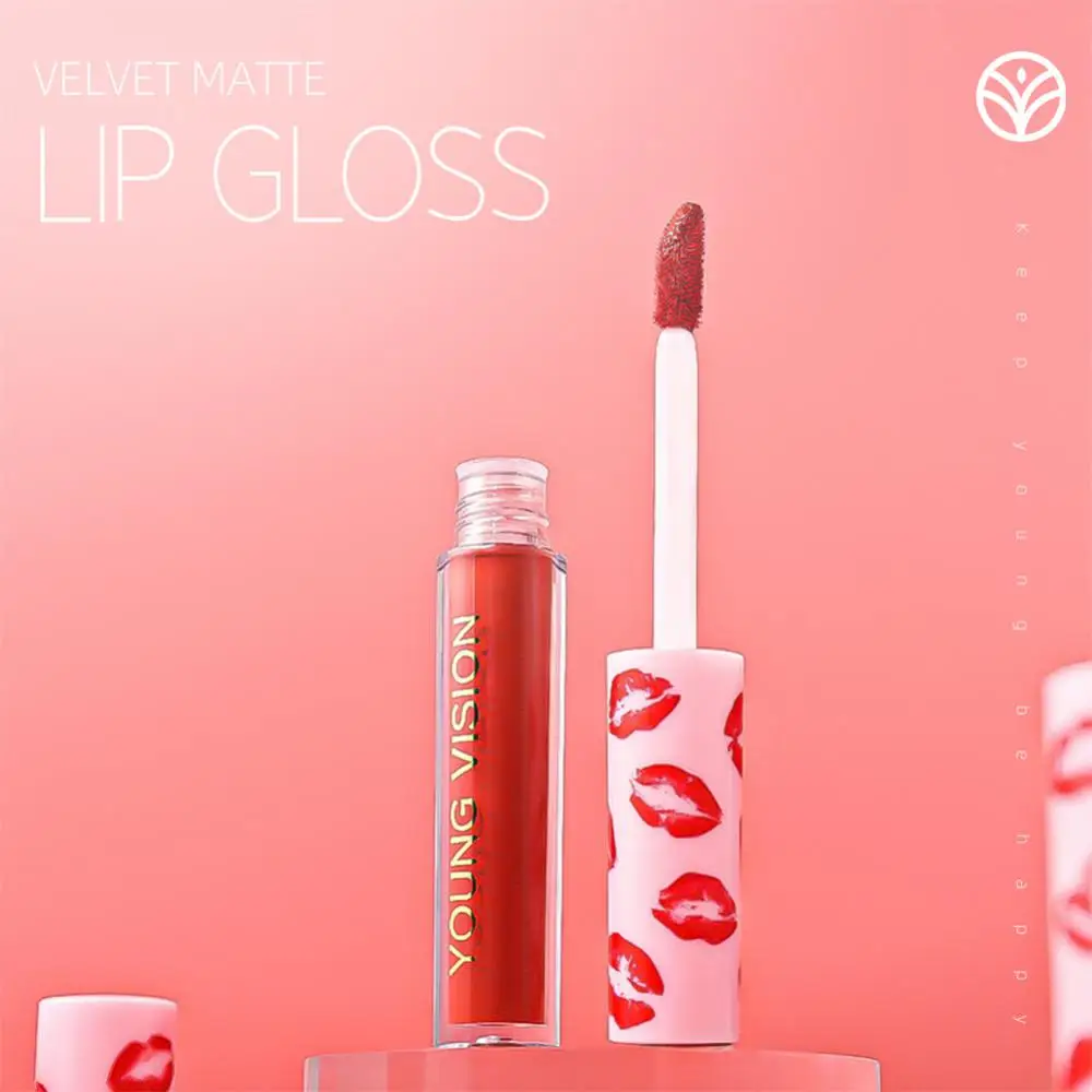 

Moisture Lipgloss Soft Mist Lip Gloss Velvet Matte Lipstick Liquid Lipstick Non-stick Cup Lip Gloss 12 Colors Lip Glaze