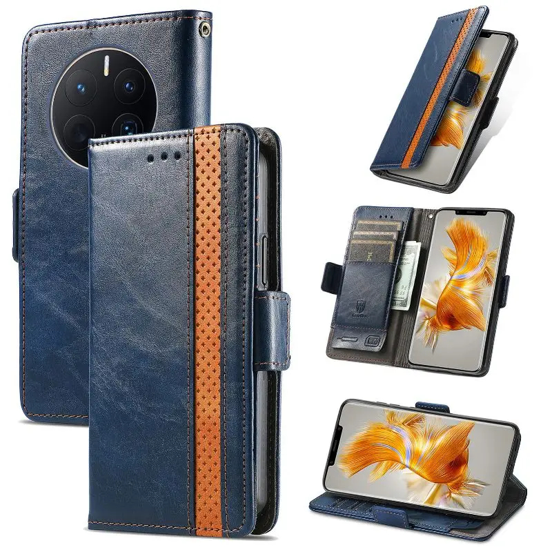 

Leather Card Wallet Phone Case For Huawei P60 Honor Magic 4 3 X40 X20 X8 X7 V40 V30 Play 6T 5 4T Magnetic Flip Protector Cover