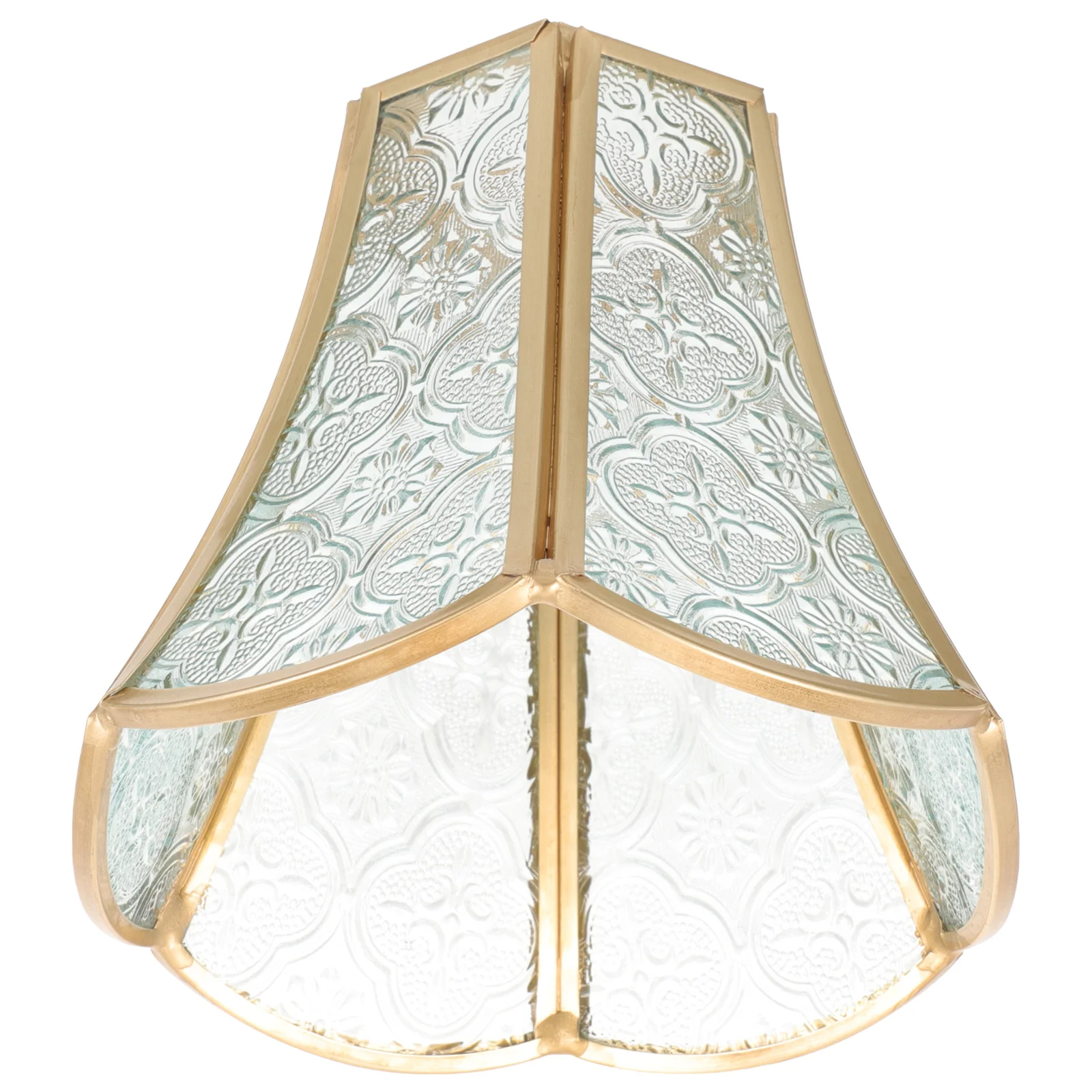 

Brass Grille Lampshade Bulb Lampshades Pendant Light Fixture Replacement Home Cage Crystal