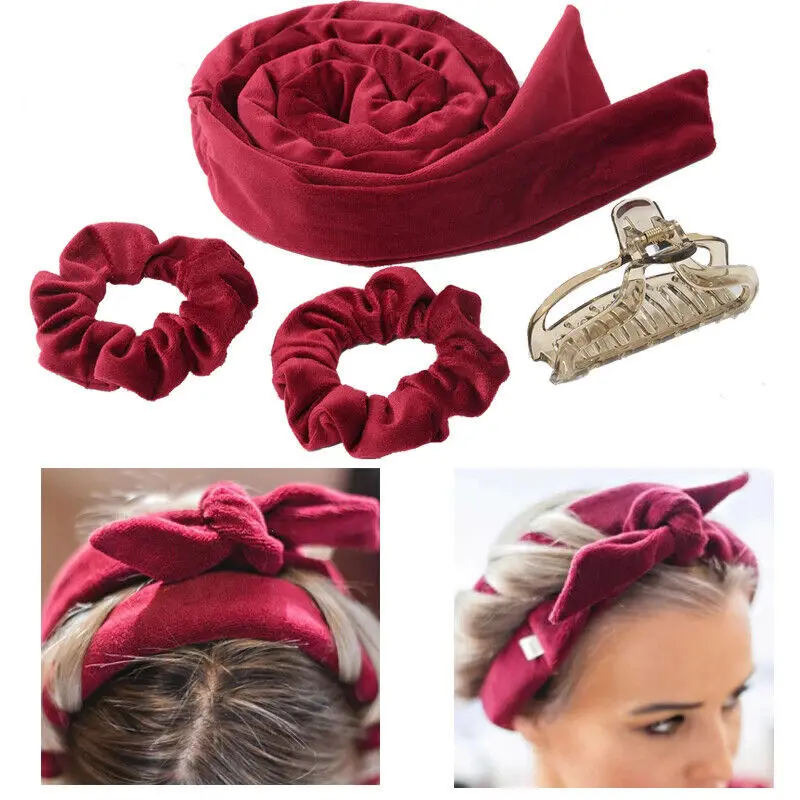 DIY Hair Styling Tools Heatless Curling Rod Headband No Heat Curlers Women Lazy Hair Rollers Sleeping Soft Curl Bar Wave Formers
DIY Hair Styling Tools Heatless Curling Rod Headband No Heat Curlers Women Lazy Hair Rollers Sleeping Soft Curl Bar Wave Formers