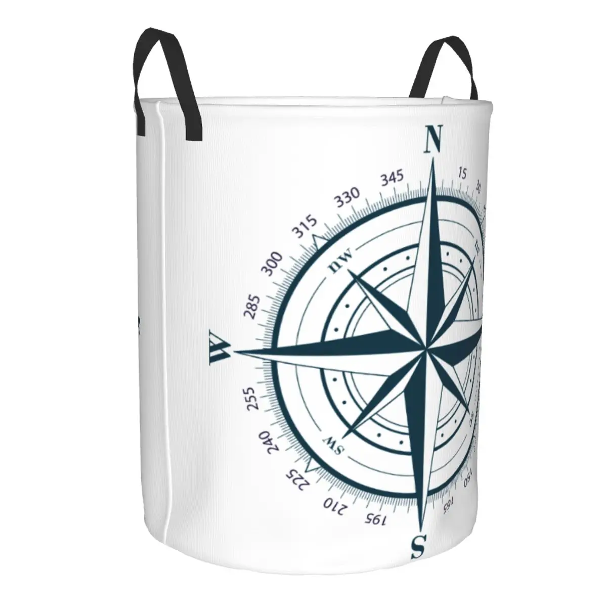 Складная корзина для белья с морским компасом на заказ