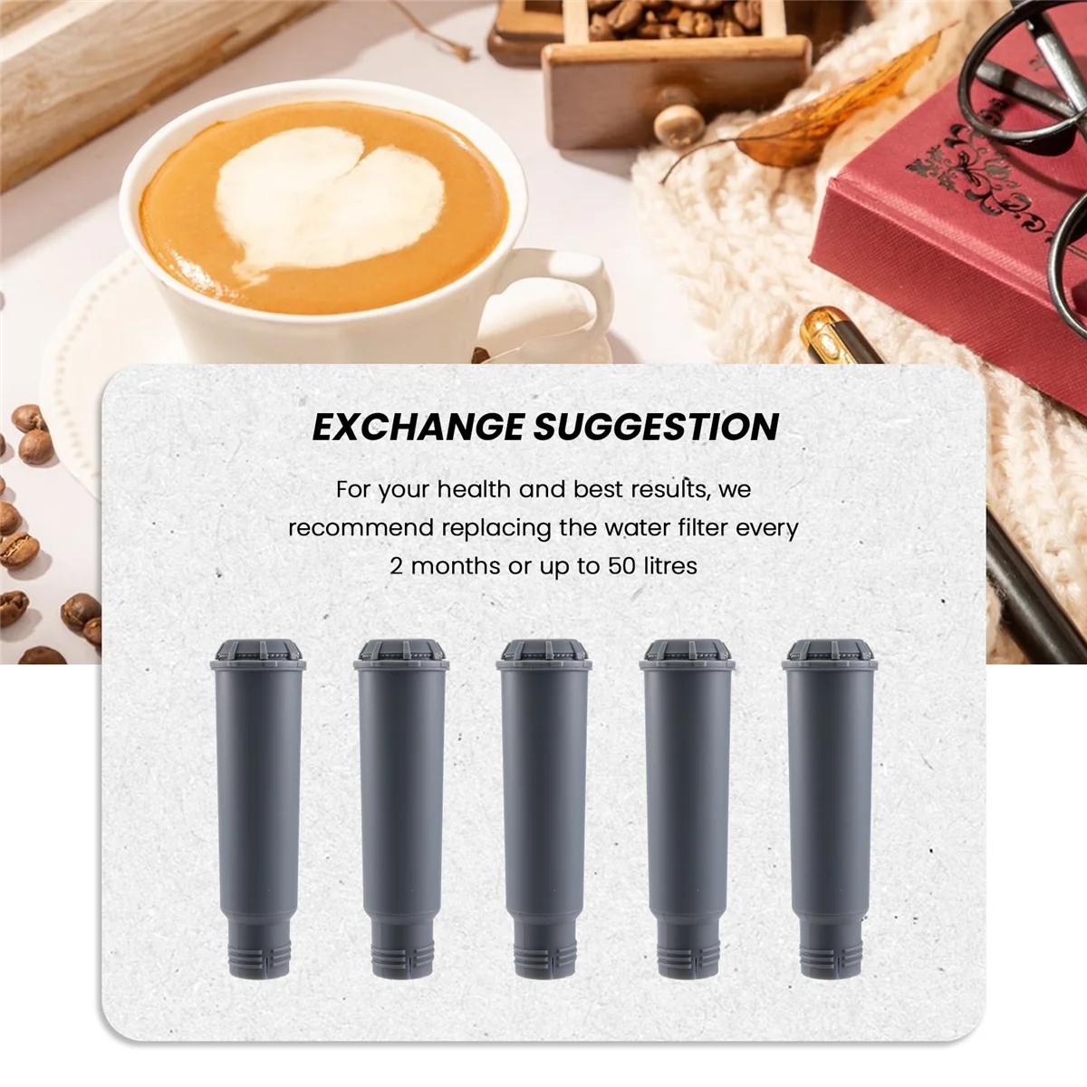 A26P 5 шт. картриджи для фильтров для воды для кофемашины Melitta, Krups Claris F088, Nivona, фильтр для воды для автоматических кофемашин