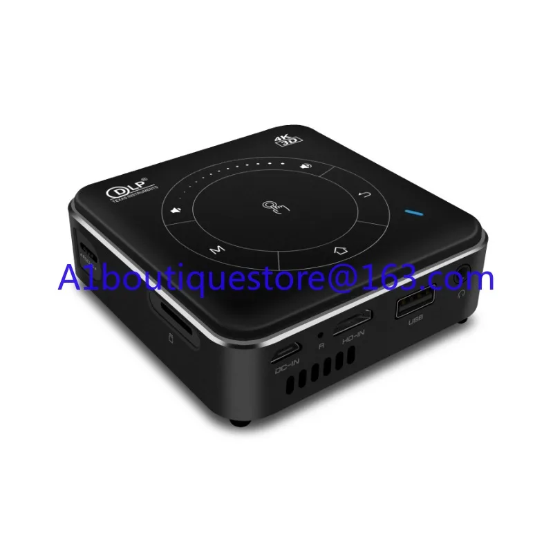 Мини-проектор DLP 50 люмен система Android 9 0 3D/4K вход декодирования четырехугольная