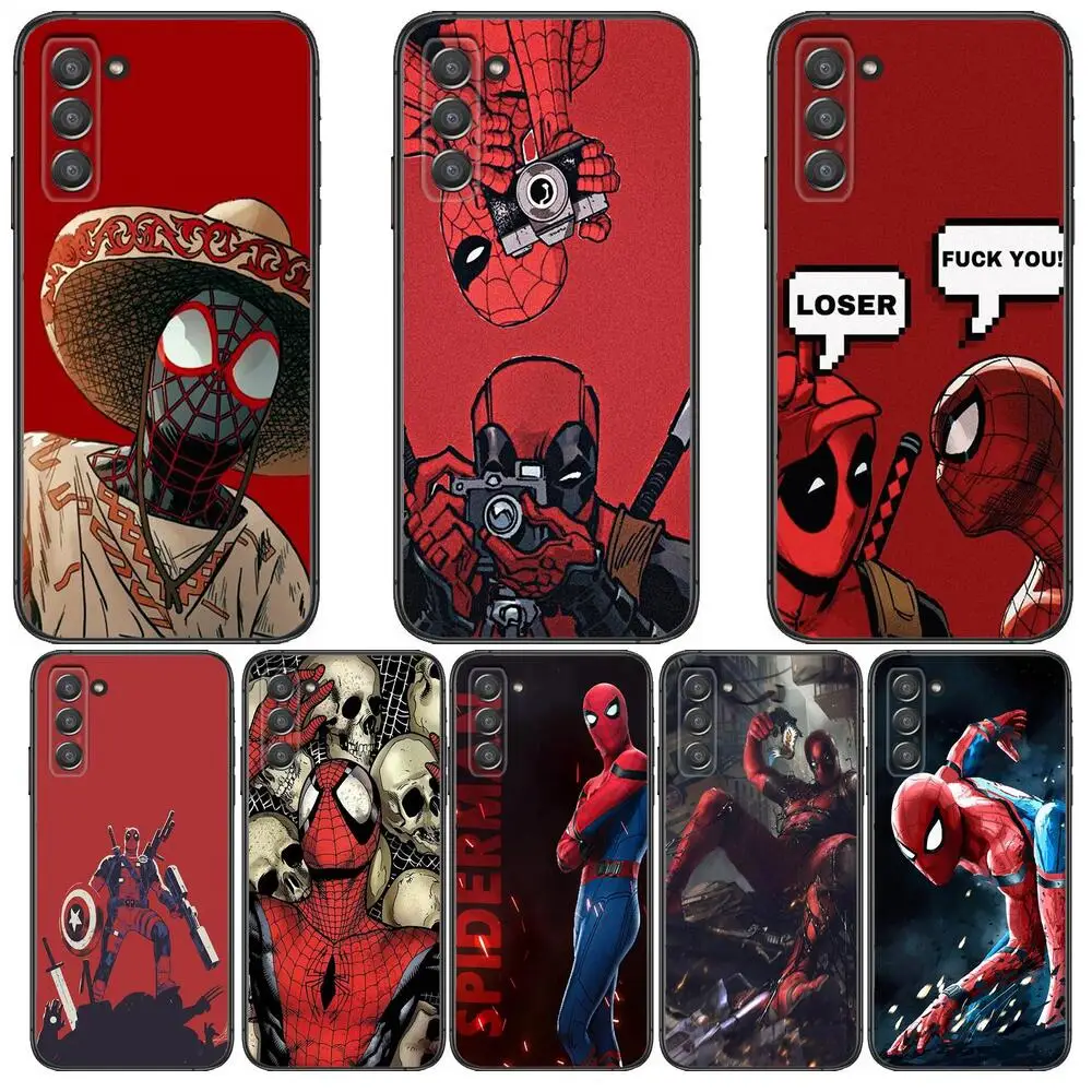 

Deadpool Spider Man Phone cover hull For SamSung Galaxy s6 s7 S8 S9 S10E S20 S21 S5 S30 Plus S20 fe 5G Lite Ultra Edge