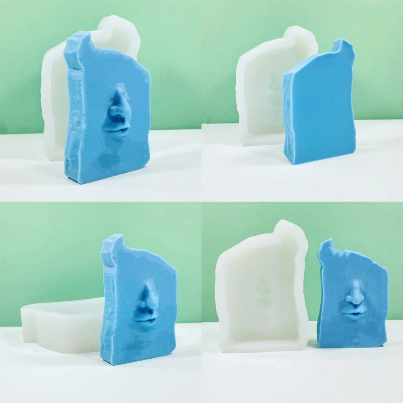 Статуя человеческого лица формы для свечей DIY свечи гипсовые украшения