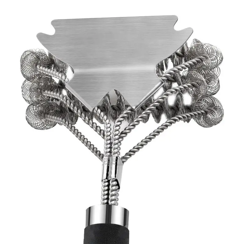 

Grill Scraper For Outdoor Grill Brush And Scraper Stainless Steel Brushes In 1 Cleaning Kitchen Accessories For Barbecue Camping