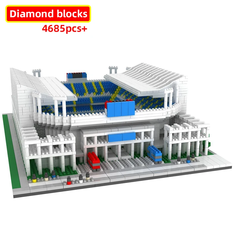 Микро кирпичи мини архитектурные блоки алмазные наборы для футбольного стадиона