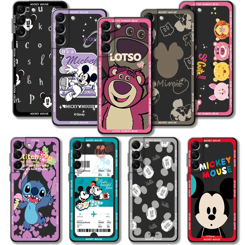 

Funda For Samsung Galaxy S21 Plus S23 S20 FE S22 Ultra 5G S9 S7 S8 Note 20 10 S10 Lite S10e Mickey Minerva Goofy Donald Winnie