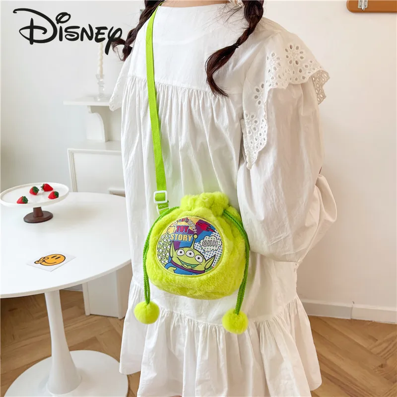 Disney New Doll Plush Bag Fashion High Quality Girls' Crossbody Bag Cartoon Small Fresh Versatile Children's Crossbody Bag