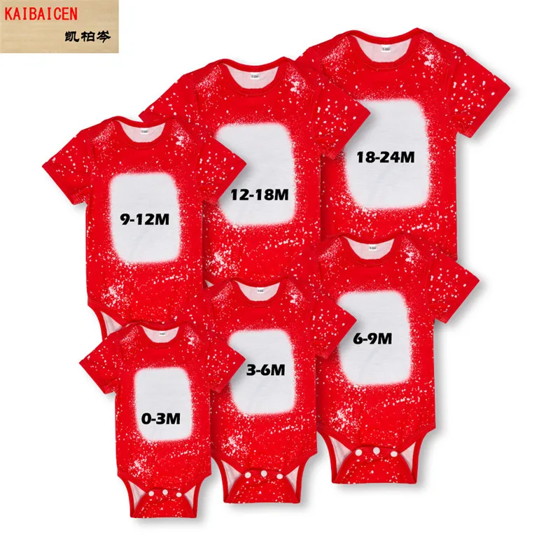

100pcs/Lot Sublimation Blank Baby Climb Tie Dye Clothes T-shirt Heat Press Dye sublimation ink Crafts Infant conjoined clothes