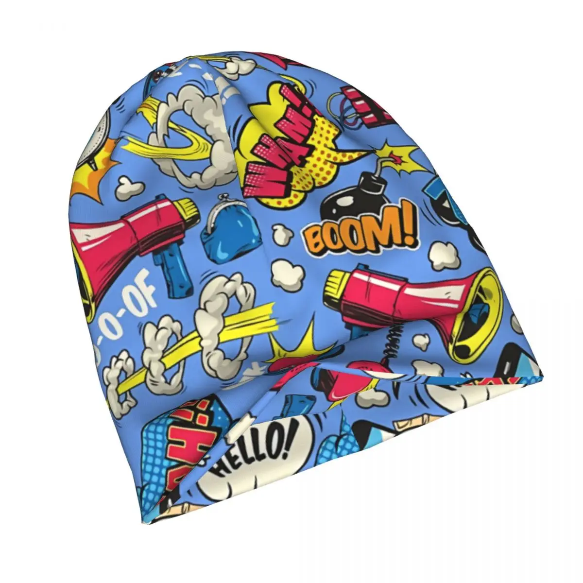 Шапочки для влюбленных комиксов облегающие шапки тонкая шапка с графикой из