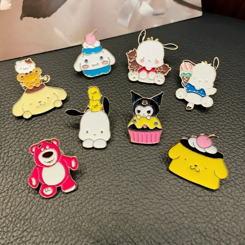 Брошь Hello Kitty булавка милый мультяшный значок сумки аксессуары для одежды оптовая