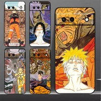 anime naruto shippuden phone case for google pixel 7 6 pro 6a 5a 5 4 4a xl 5g black shockproof silicone tpu cover