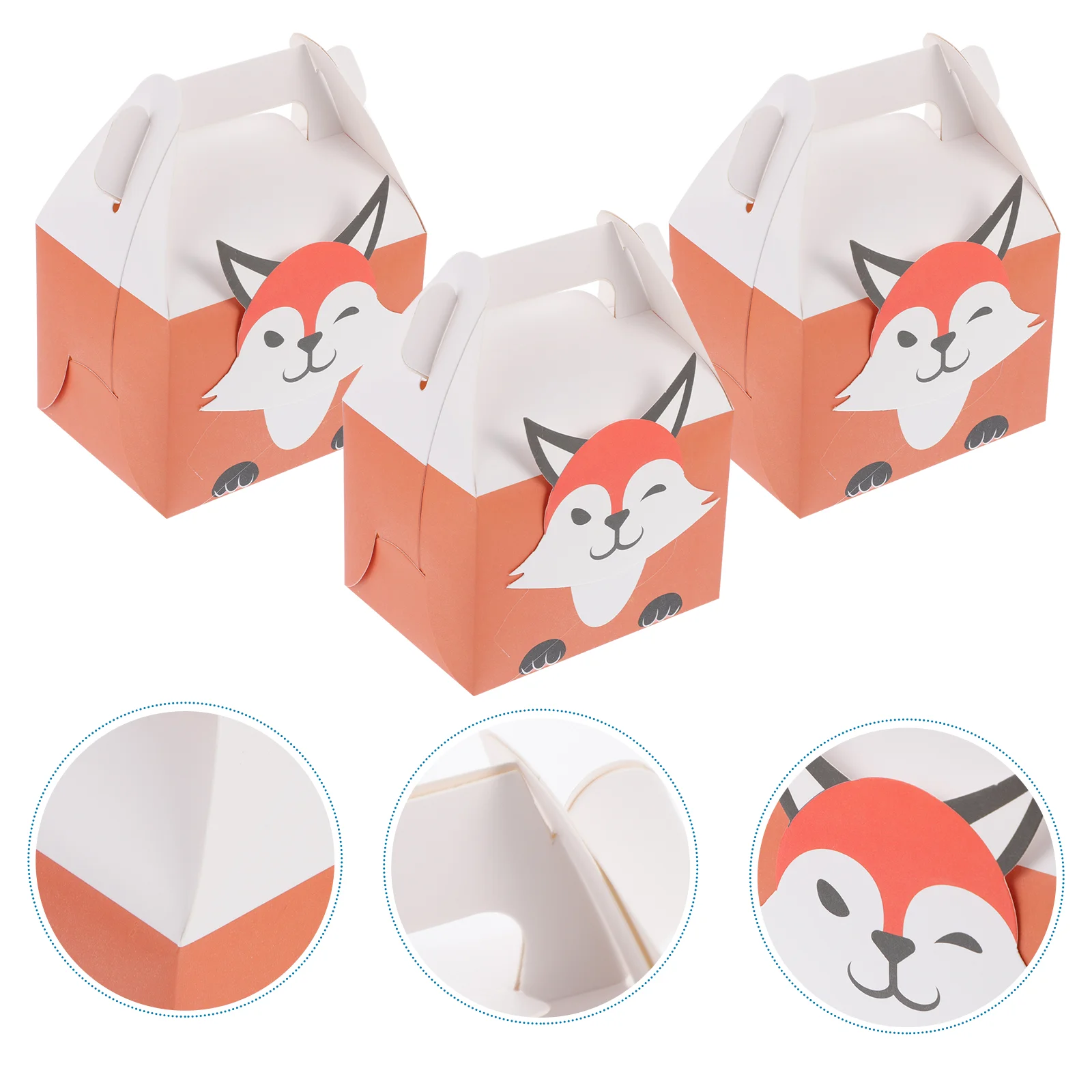 

10PCS Animal Portable Cookie Case Cake Packaging Case Bakery Package Case