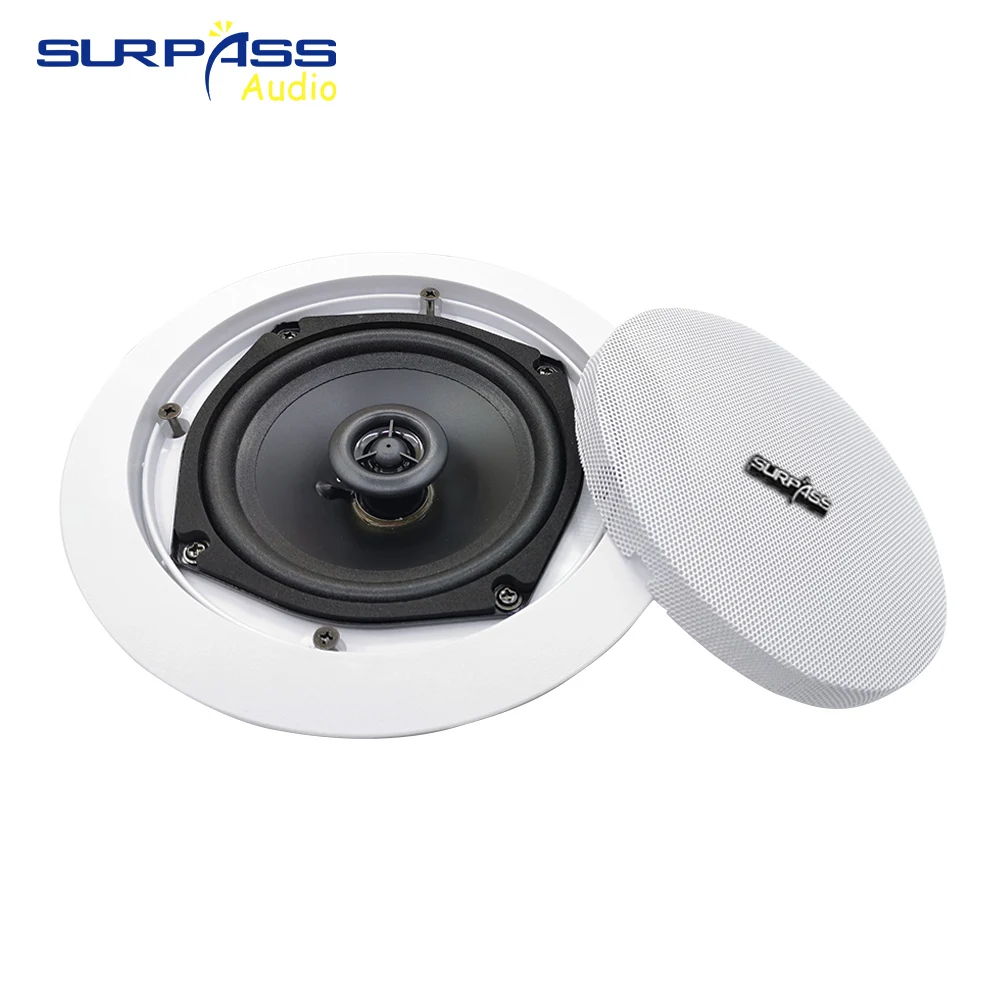 Коаксиальный потолочный динамик 20 Вт 5 дюймов бас 70 в/100 в декоративный домашний