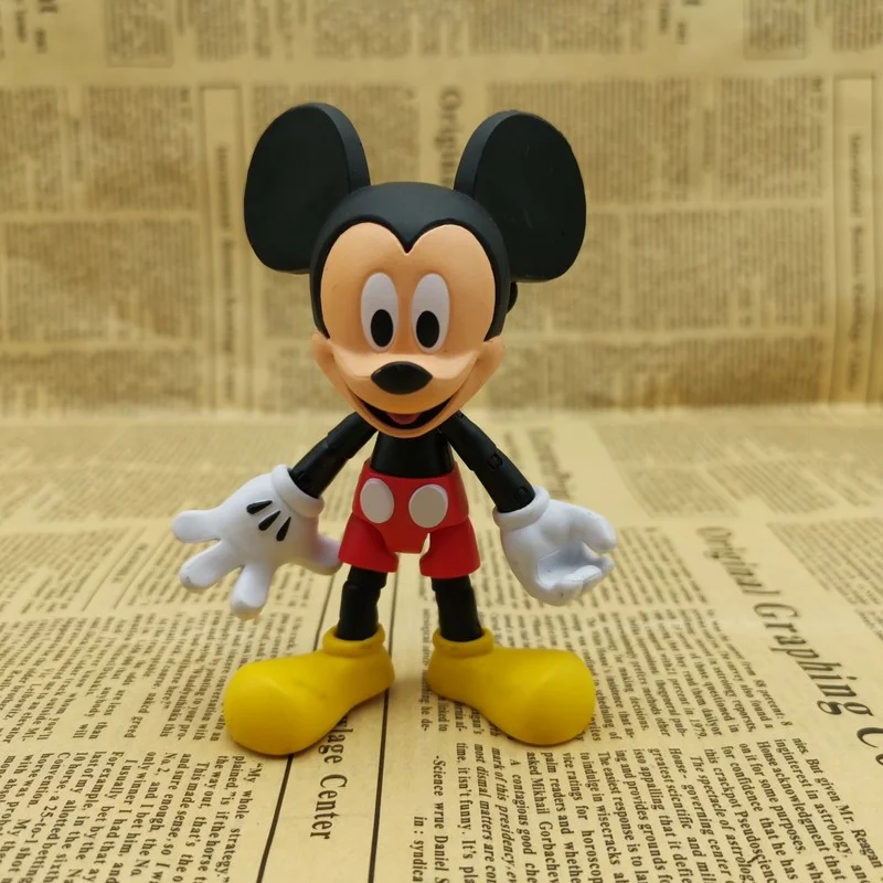 Disney Mickey Minnie Figure Goofy Donald Duck Pluto Movable Joint Pendant Accessory Ornaments Children Present