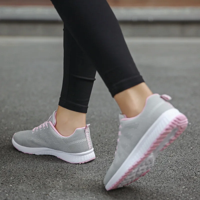 New Women Casual Shoes Fashion Breathable Walking Mesh Flat Shoes Woman Sneakers Women 2023 Tenis Feminino Female Shoes