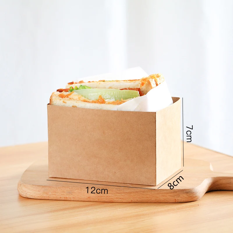 100 шт. бумажные бутерброды из крафт-бумаги |