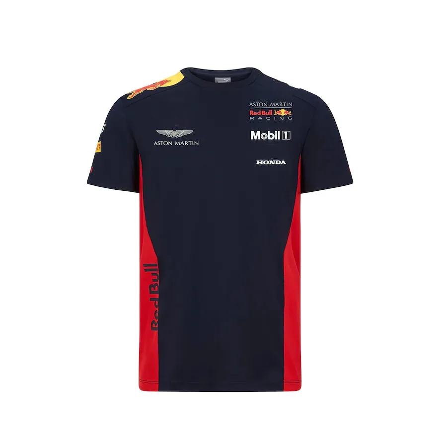 

New 3D printed t-shirt F1 team bull men's tops women's outdoor breathable short-sleeved red season extreme sports bystanders