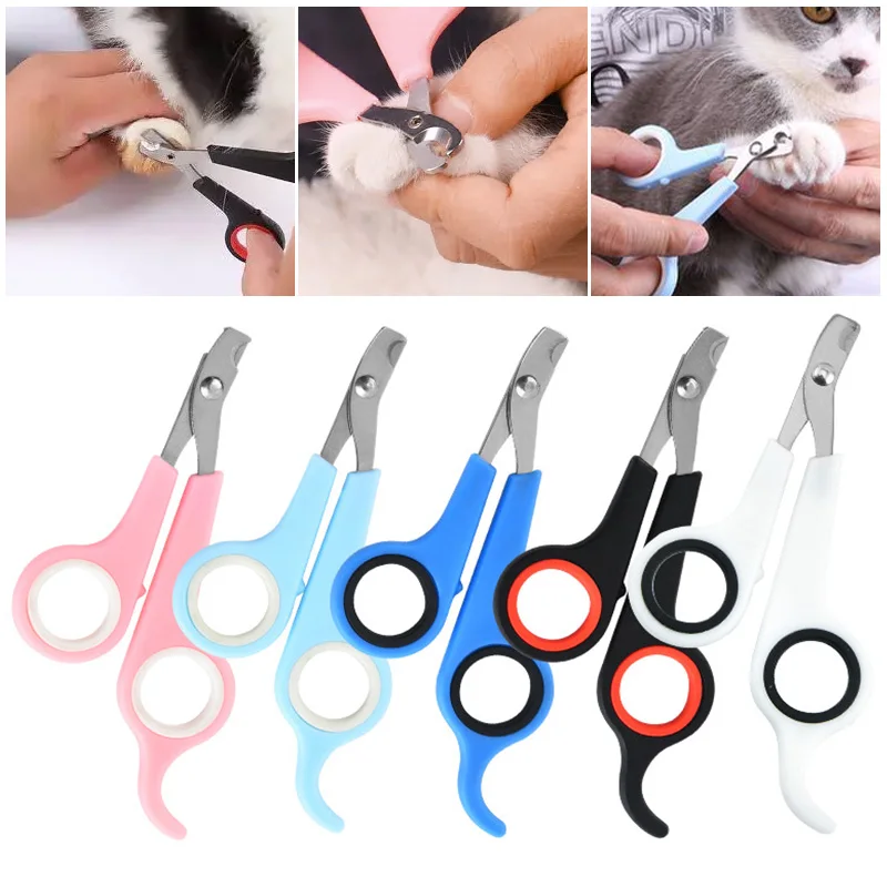 

1PC Multicolor Pet Nail Clippers Scissors Dog Cat Claw Cutter Grooming Trim Trimmers Toe Care Stainless Steel Grooming Clippers