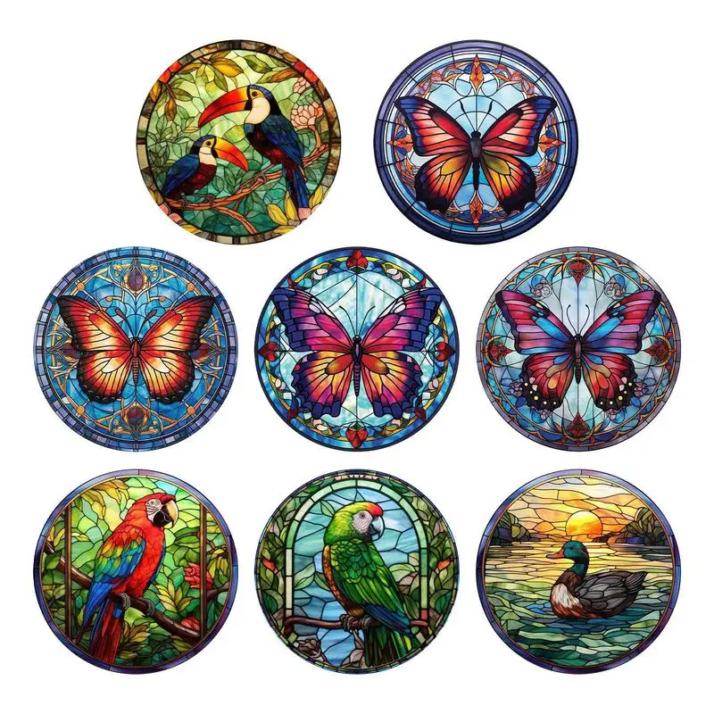 

Static Cling Window Decals Window Privacy Film Static Sticker 3D Decorative Non-Adhesive Stained Removable Exquisite Workmanship