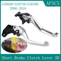 new motorcycle short brake clutch lever 5d adjustable handle for suzuki gsr400 2008 2009 2010 2011 2012 gsr600gsr750 2006 2018