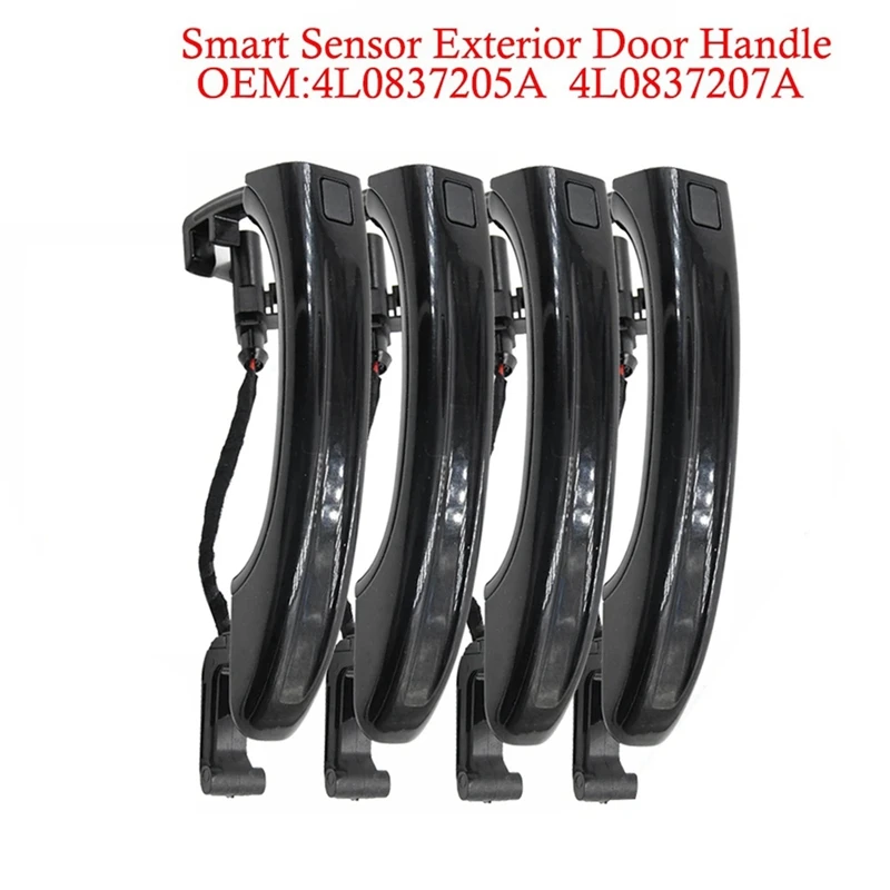 

4 шт., флейта Для Q7 2007-2015 4L0837205A 4L0837205B 4L0837207A, черный